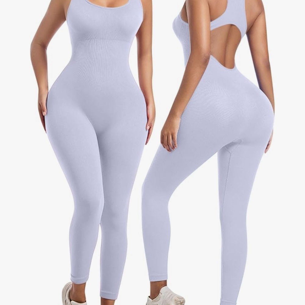 Sleek Lavender Jumpsuit